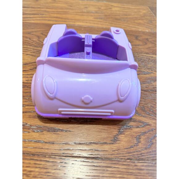 Fisher Price Little People Purple Car 2007 Convertible with Trailer Hitch Toy - Picture 3 of 9